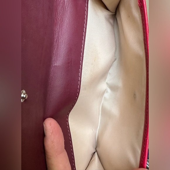 Coach Red Turn-lock Leather Wallet - Picture 6 of 11